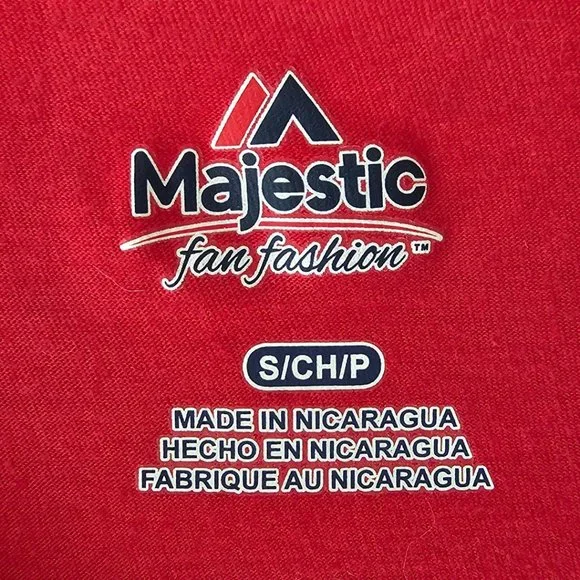 Majestic San Francisco 49ers V-Neck T-Shirt | EUC | Small | Red White Gold Black - Picture 5 of 7